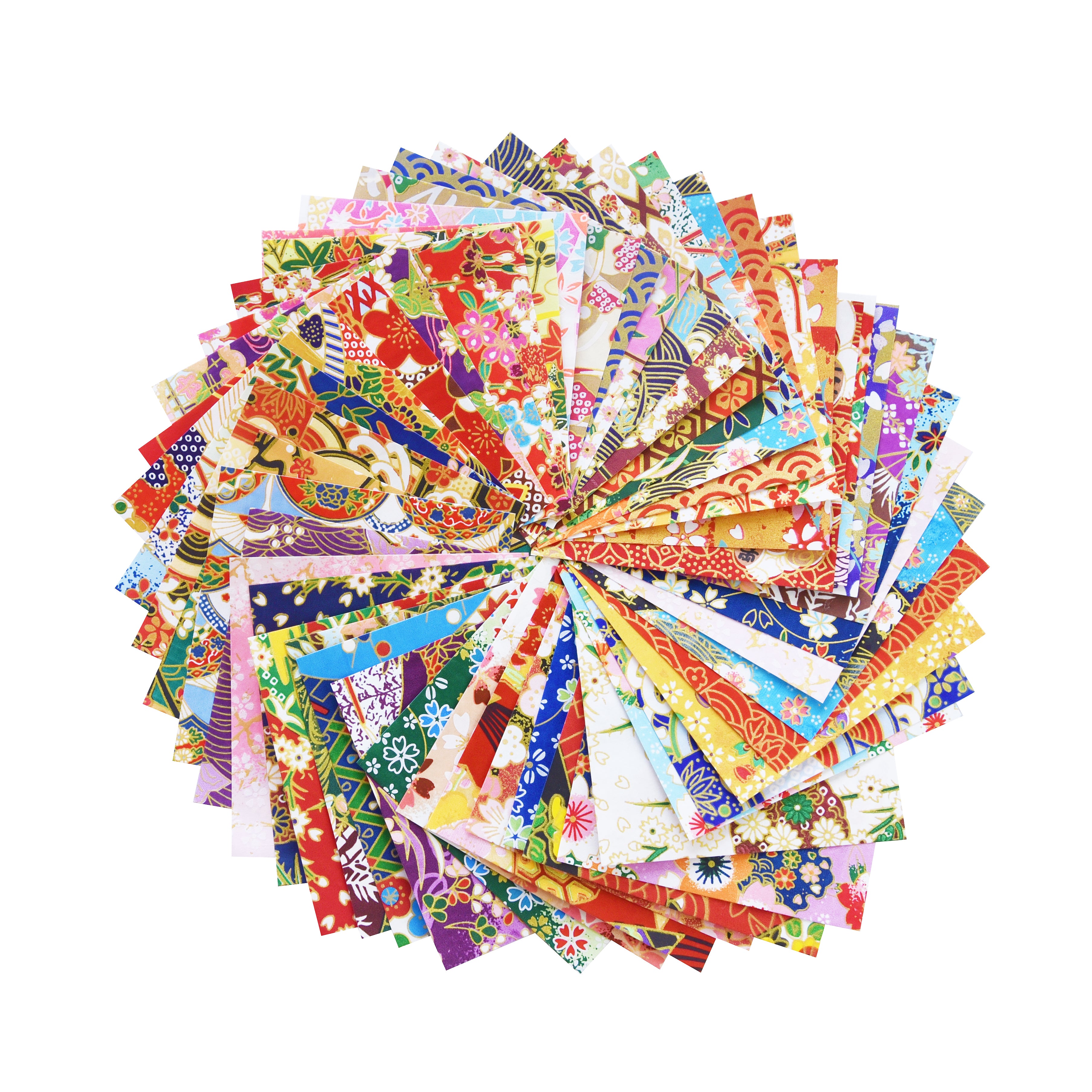 50 Origami Paper Washi Paper Different patterns Japanese Print 3x3 6x6
