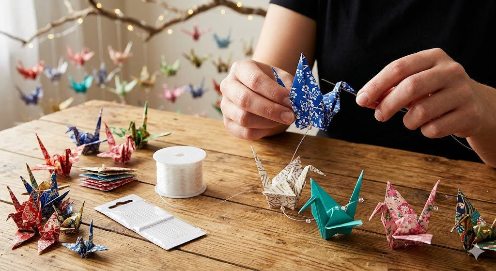 String Line Crane How to String and Hang 1,000 Cranes: A Comprehensive Assembly Guide ...