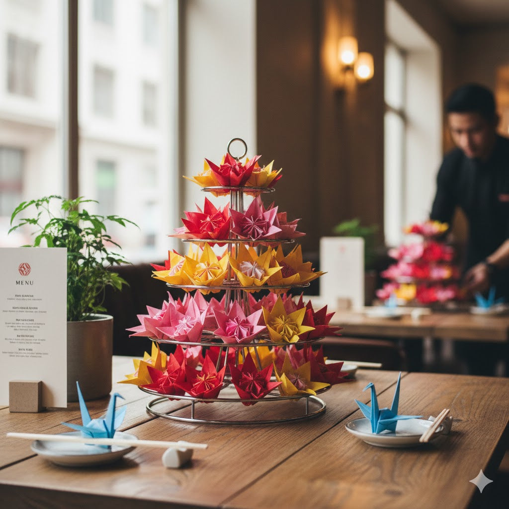 Subscription Origami: Fresh Restaurant Decor with Monthly Color Change ...