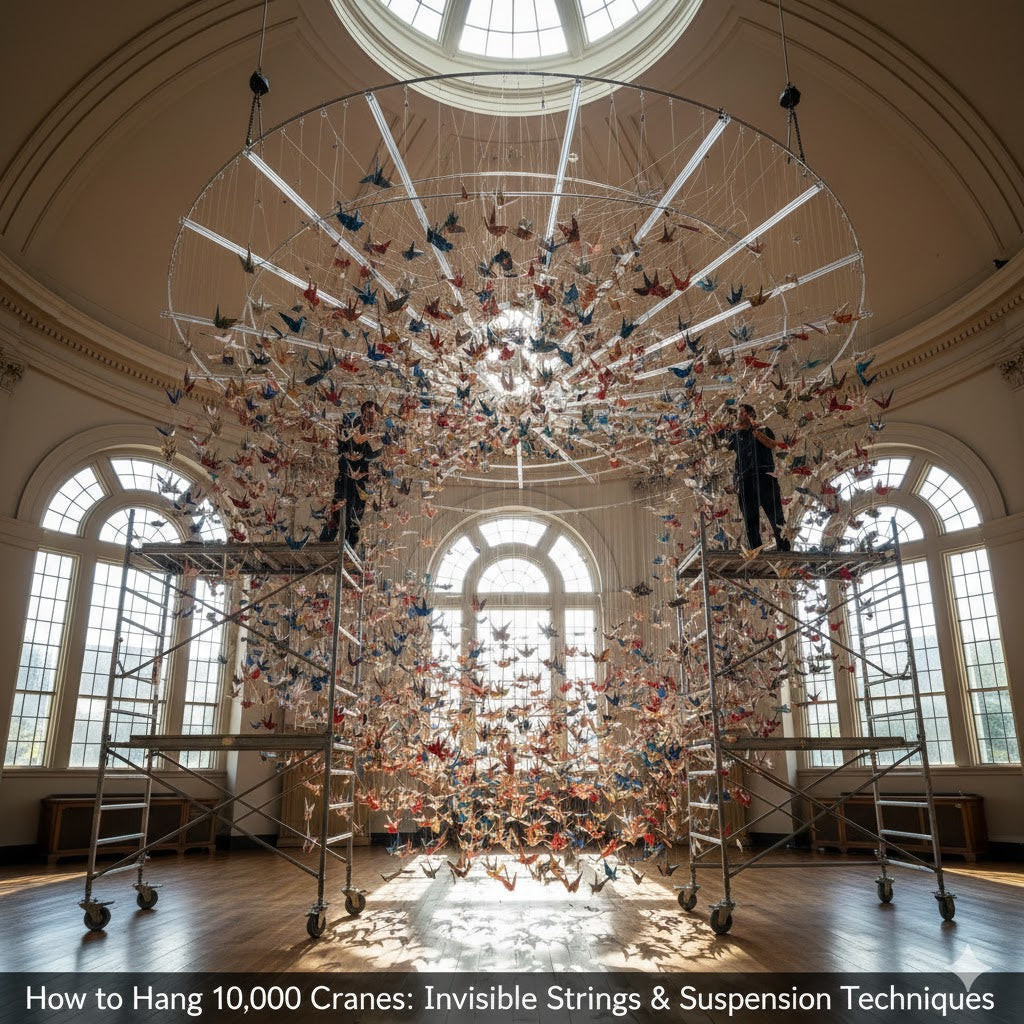 How to Hang 10,000 Cranes: Invisible Strings & Suspension Techniques ...