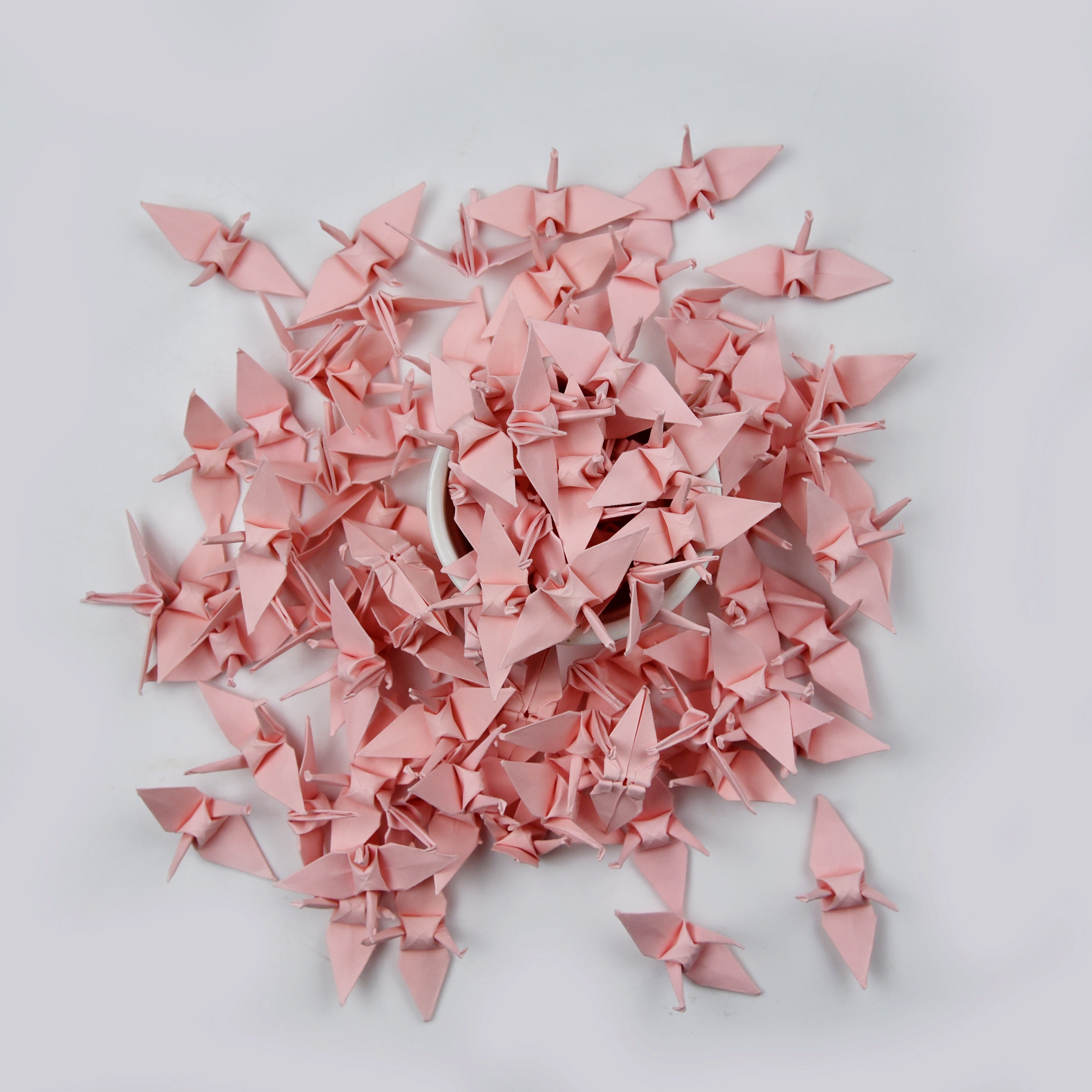 1000  Origami Paper Crane Rose Pink Small 3.81 cm (1.5 inches)