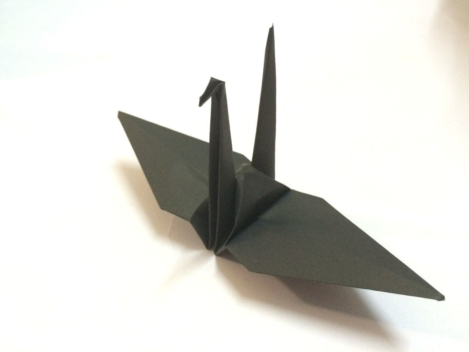 100 gru origami - nere - 15 cm (6 pollici) - per decorazioni di nozze, regali di anniversario, San Valentino, fondali