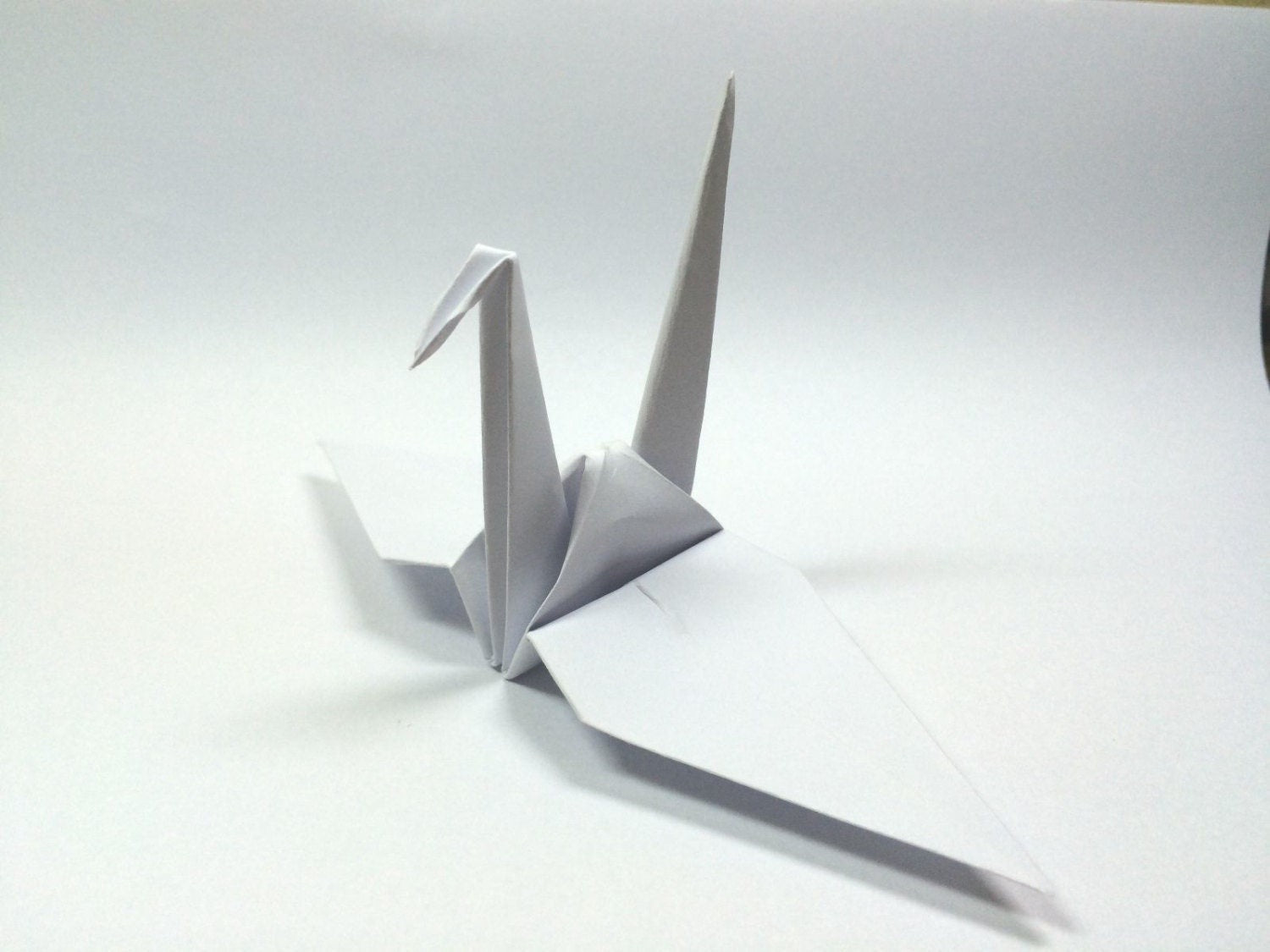 100 White Origami Cranes Large 6 inches Bird Origami Crane 15cm for Japanese Wedding Gift