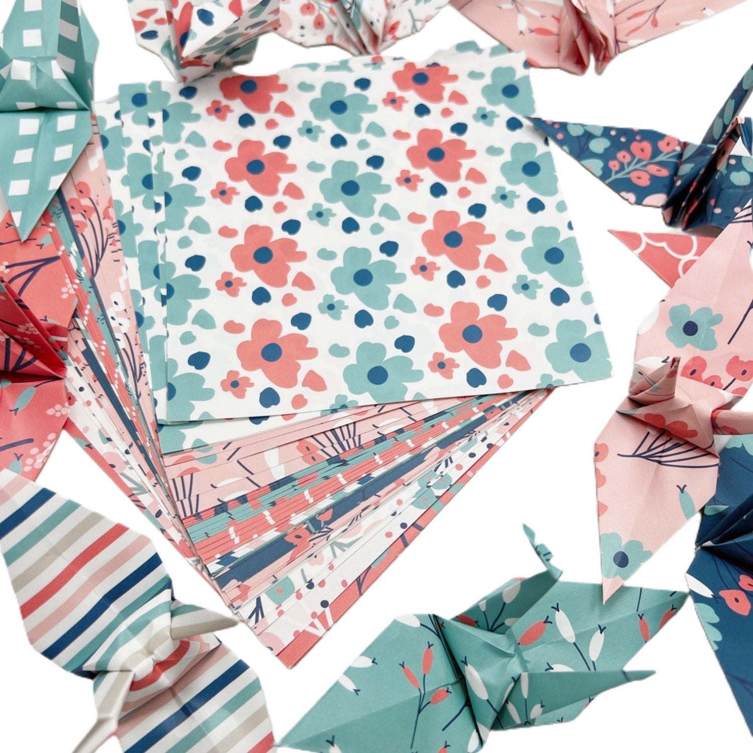50 Patterned Origami Paper Sheets 6x6 inches Single Sided – Origamipolly