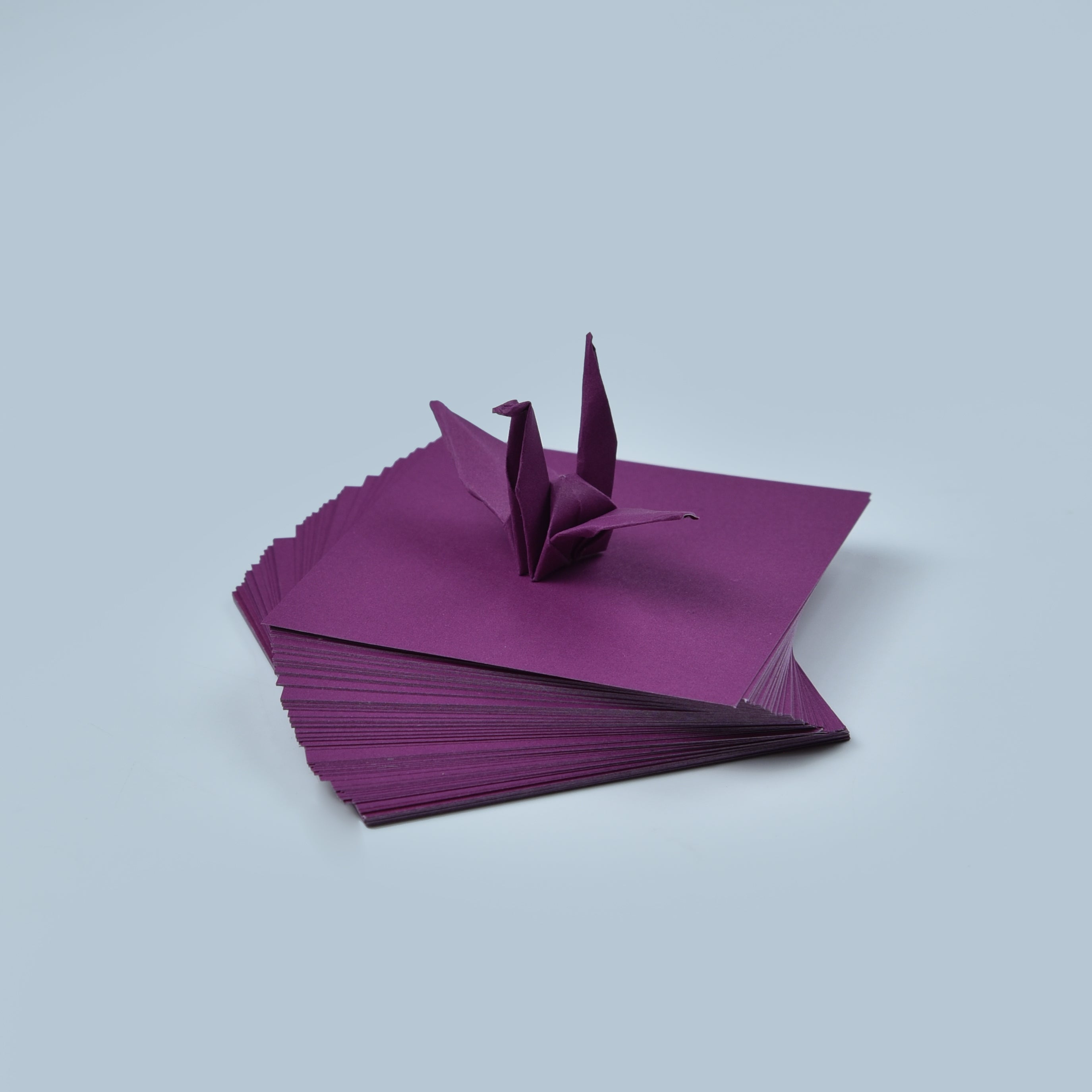 100  Burgundy Origami Paper Sheets 3x3 inches Square Paper Pack for Folding, Origami Cranes, and Decoration - S09