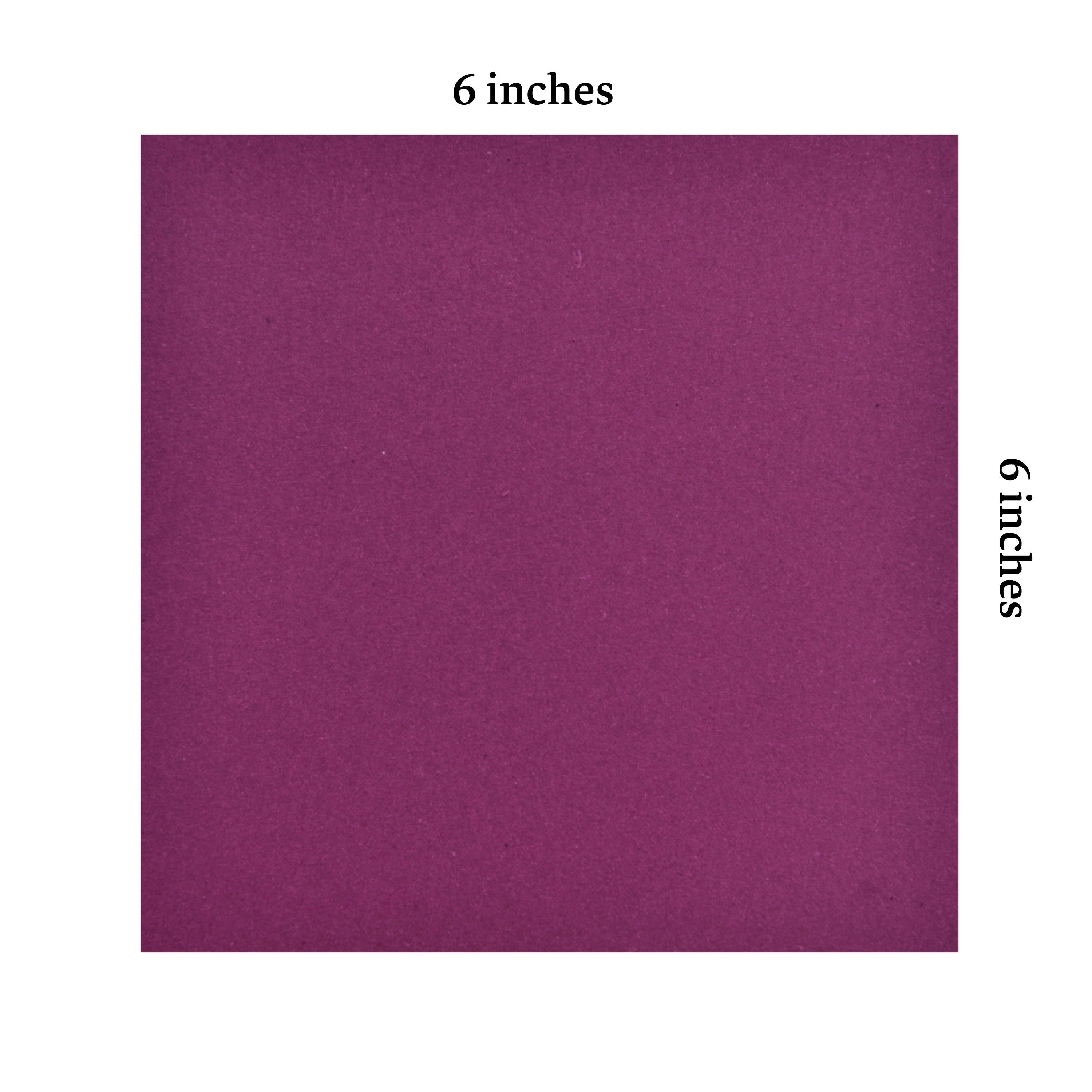 100 Burgundy Origami Paper Sheets 6x6 inches Square Paper Pack for Folding, Origami Cranes, and Decoration - S09