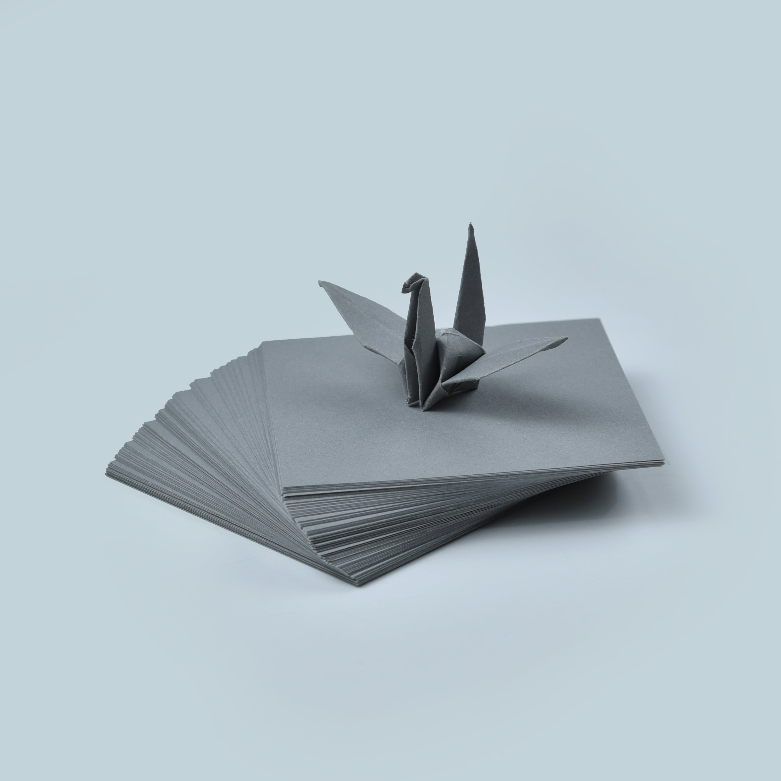 100 Gray Origami Paper Sheets 3x3 inches Square Paper Pack for Folding, Origami Cranes, and Decoration - S10