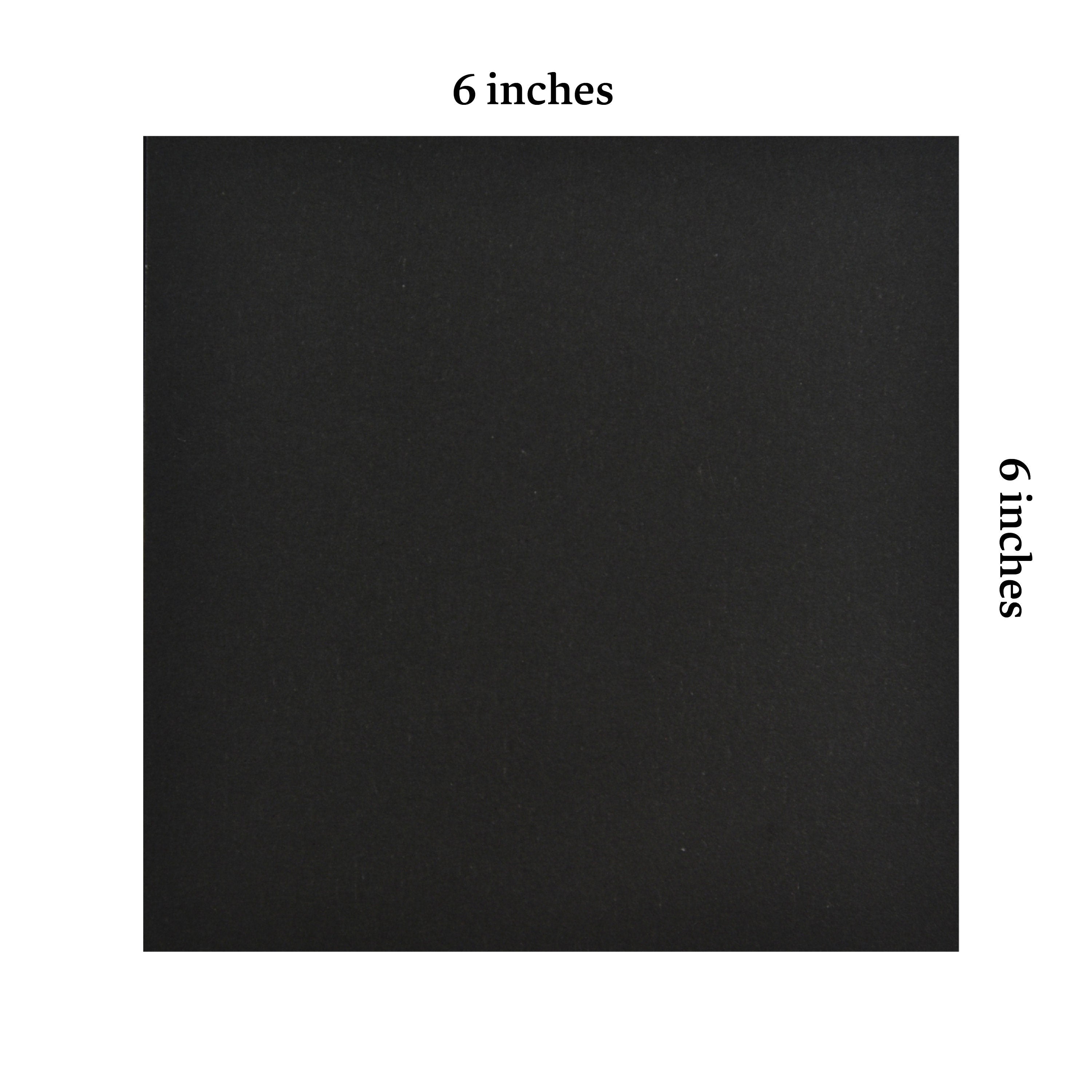 100 hojas de papel de origami negro - 6x6 pulgadas - Paquete de papel cuadrado para plegado, grullas de origami y decoración - S11