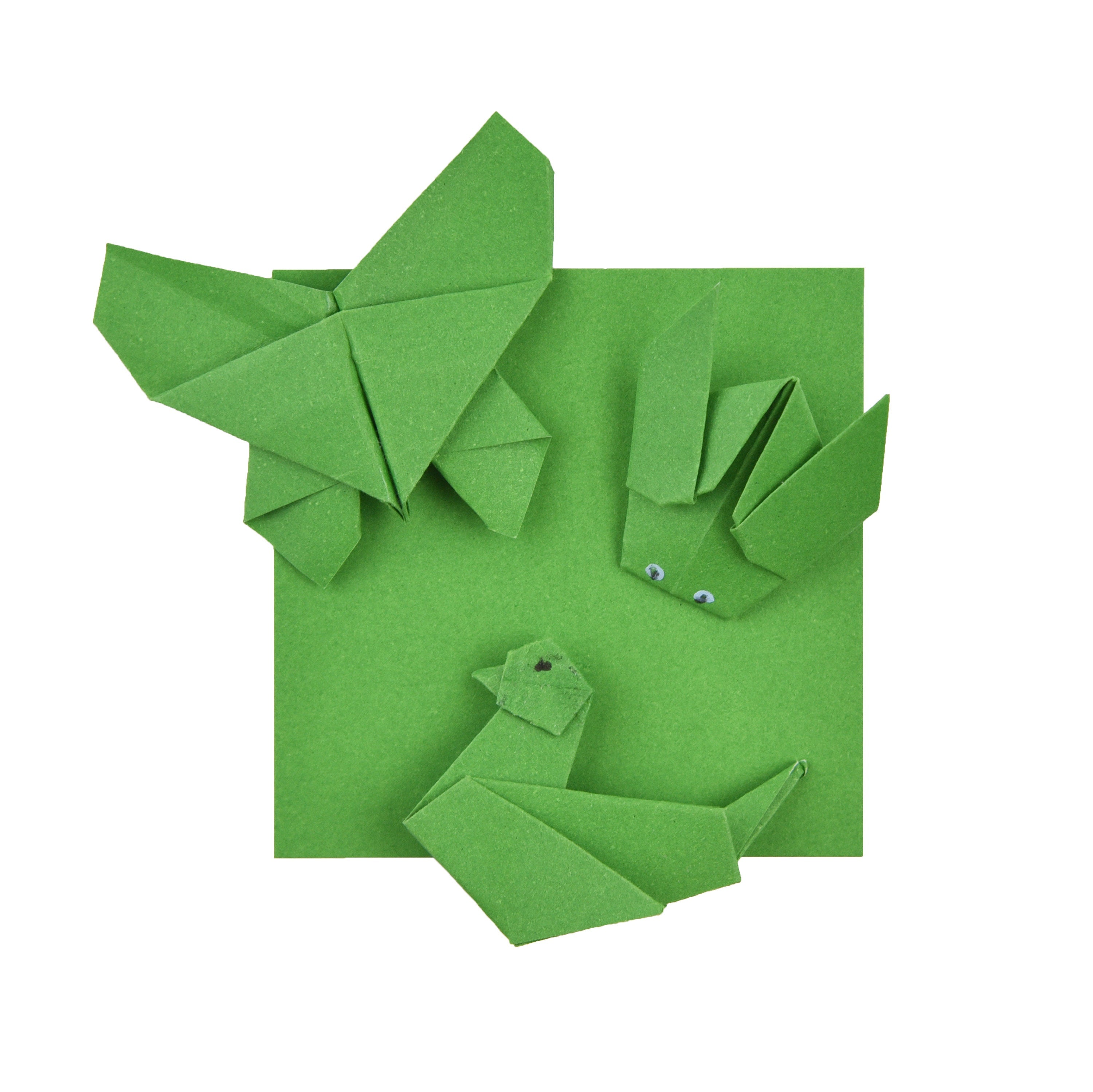 100 Hojas de Papel Origami - 3x3 pulgadas - Paquete de Papel Cuadrado para Plegar, Grullas de Origami y Decoración - S22