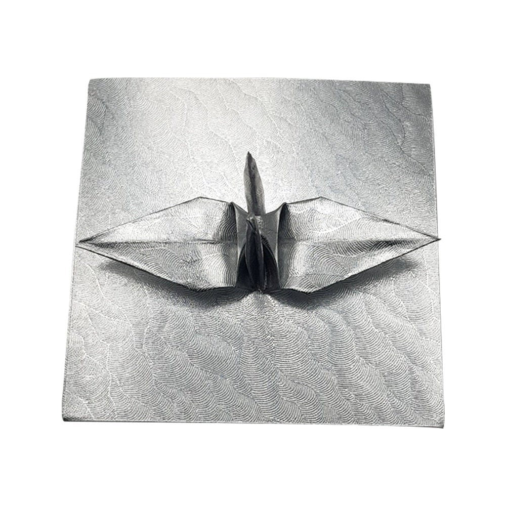 Confezione da 100 fogli di carta per origami color argento nuvoloso - 6x6 pollici - per carta pieghevole, gru per origami, creazioni con la carta
