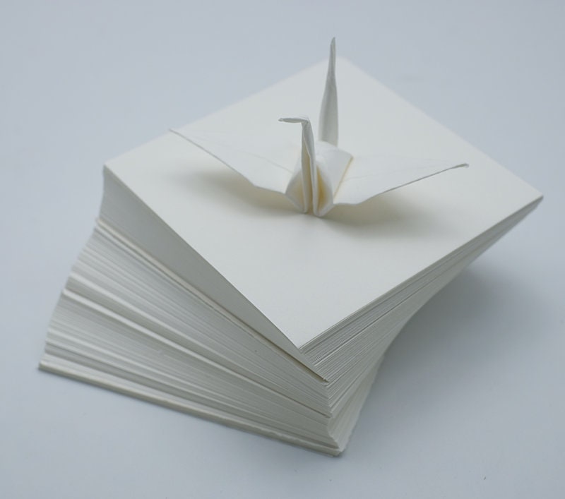1000 Ivory Origami Paper Sheets 3x3 inches Paper Square Pack