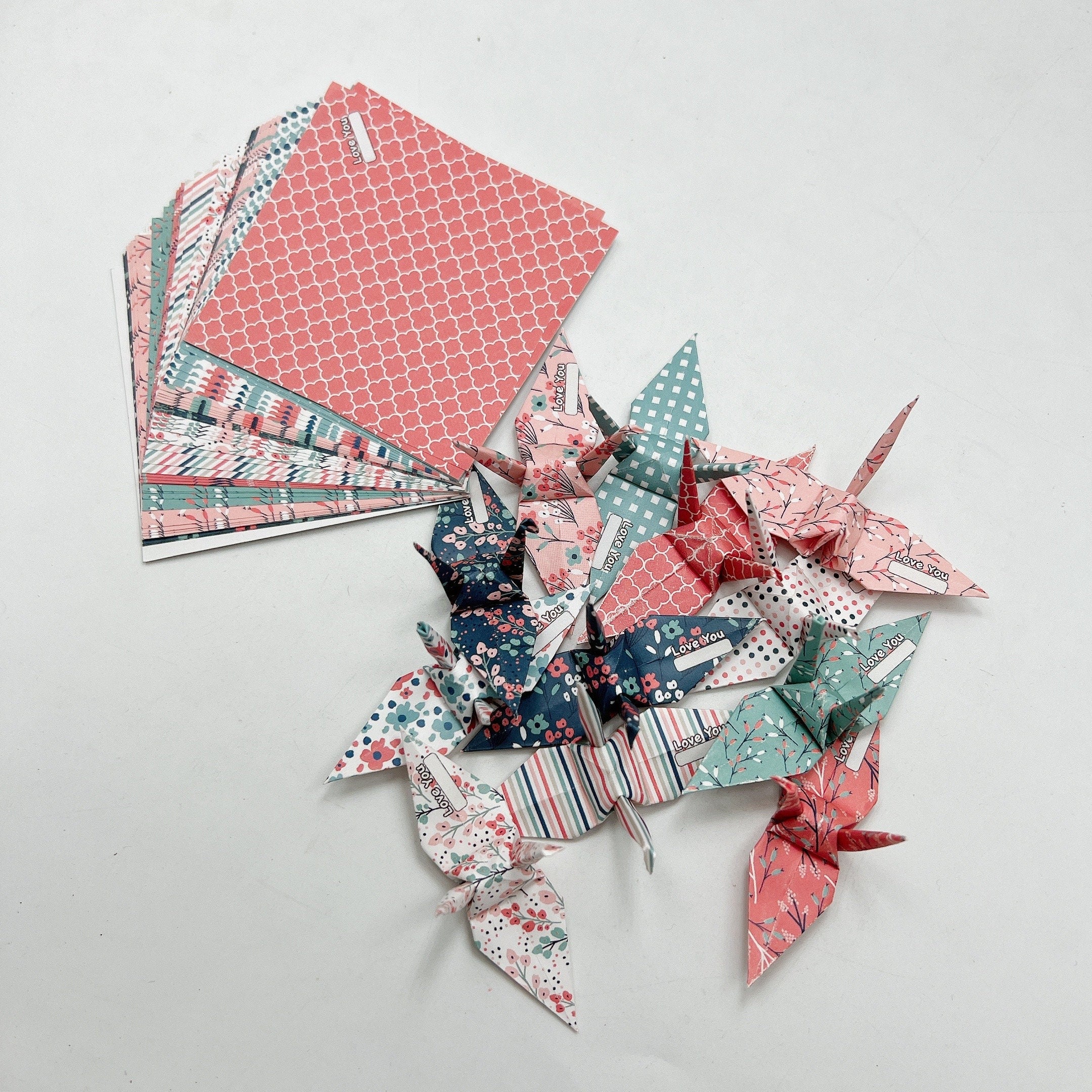 Origami Paper With Patterns Origami Paper Patterned 50 Sheets Origami Paper I Love You – Origamipolly