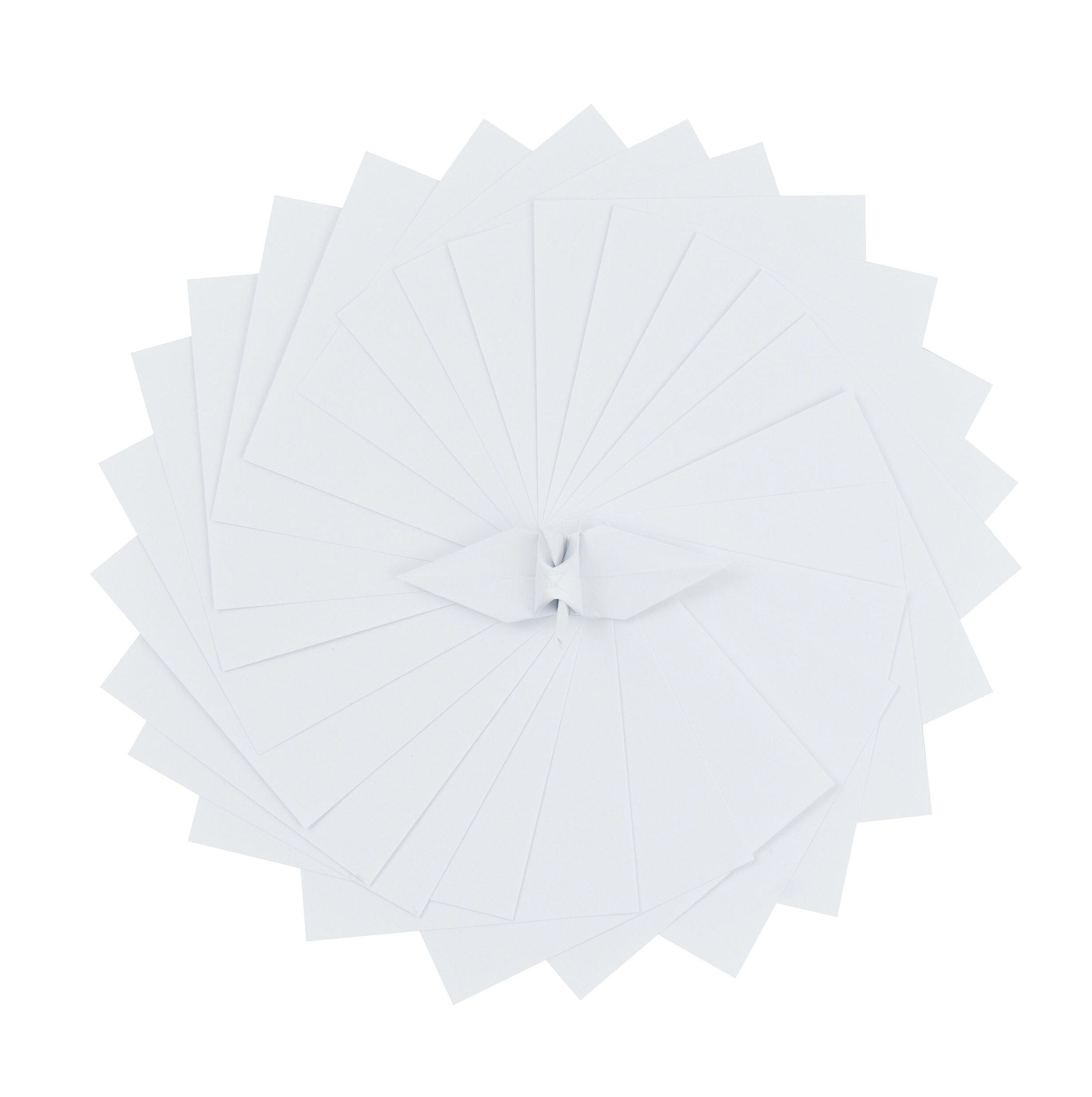 1000 White Origami Paper Sheets 3x3 inches Square Paper Pack