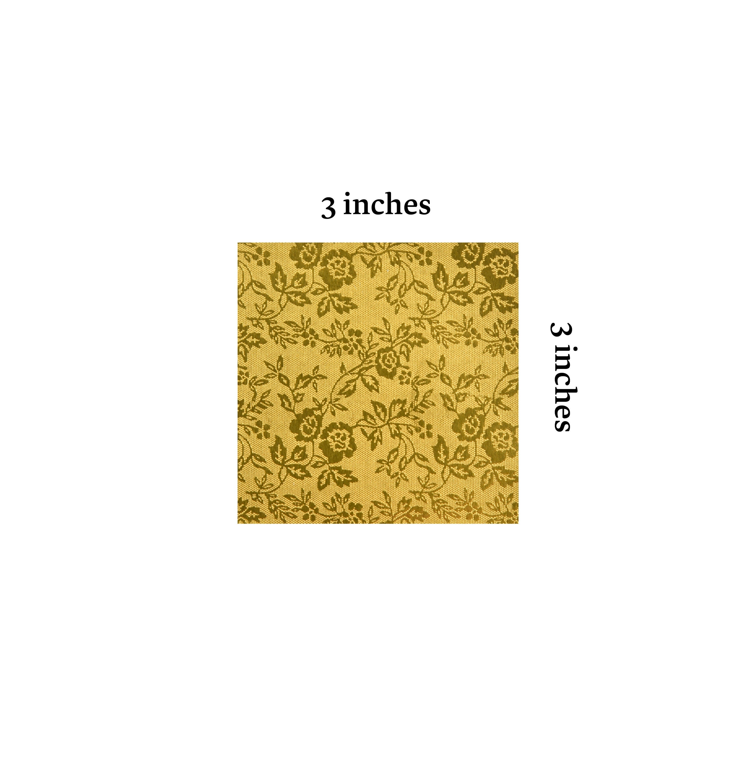 100 Gold Origami Paper Sheets 3x3 inches Colored Paper Pack