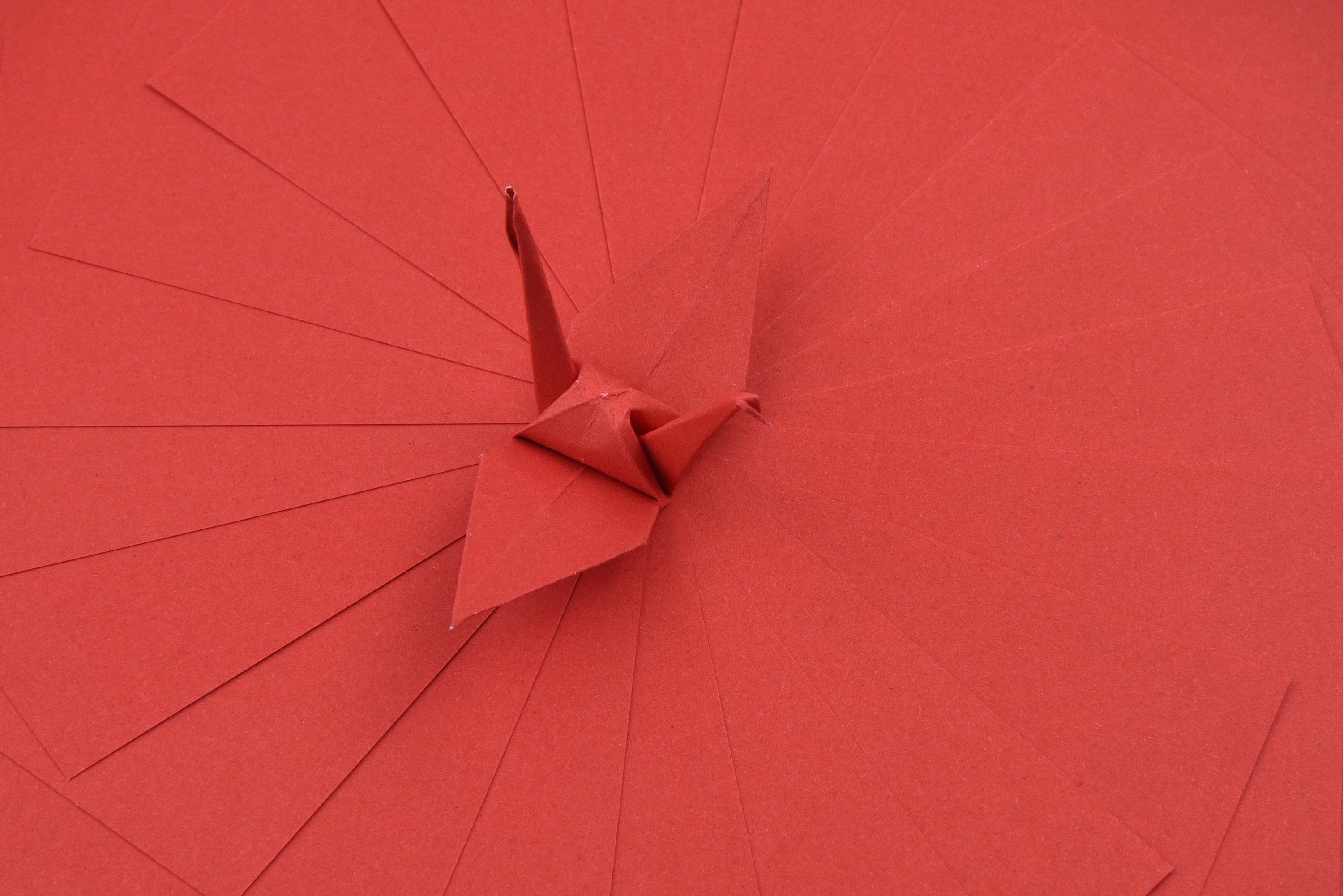 100 fogli di carta origami rossi - 3x3 pollici - Confezione di carta quadrata per piegare, gru origami e decorazioni - S16