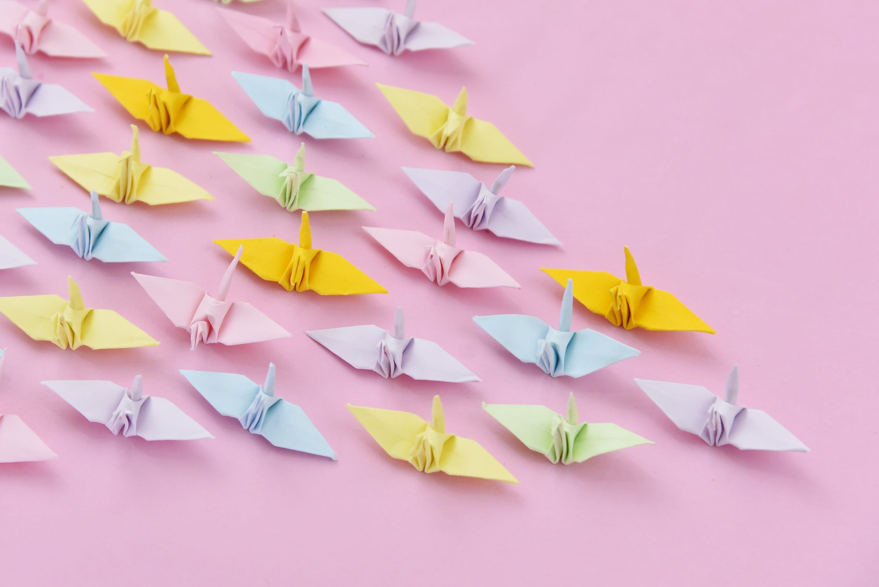 Gru di carta origami di 1000 colori misti - 3,81 cm (1,5 pollici) - giapponese - per regalo di nozze, decorazione, sfondo di nozze