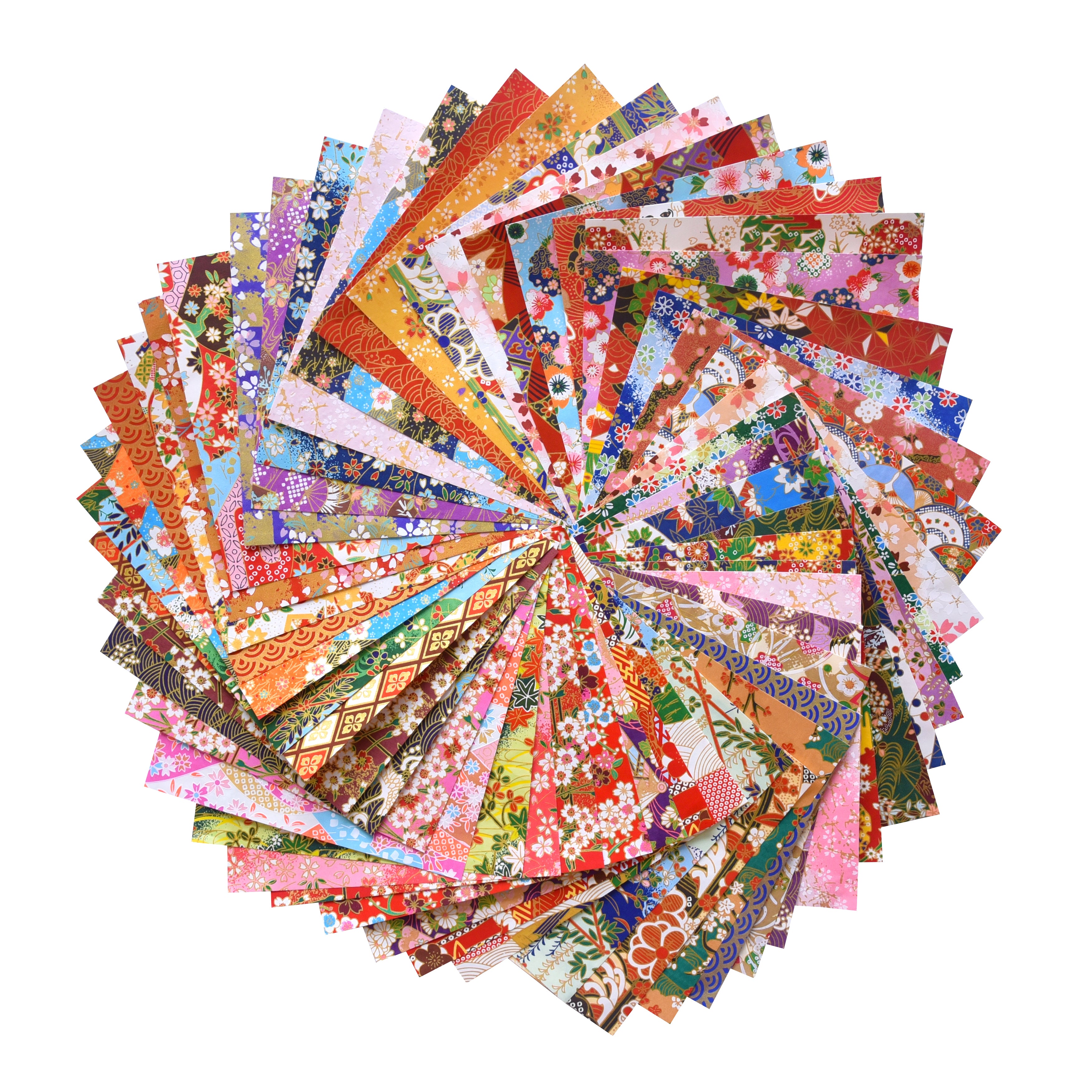 Japanese Papper 50 Origami Paper Washi Paper Different patterns Japanese Print 3x3 6x6 ...